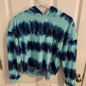 Justice large sleep hoodie sweatshirt tie dye